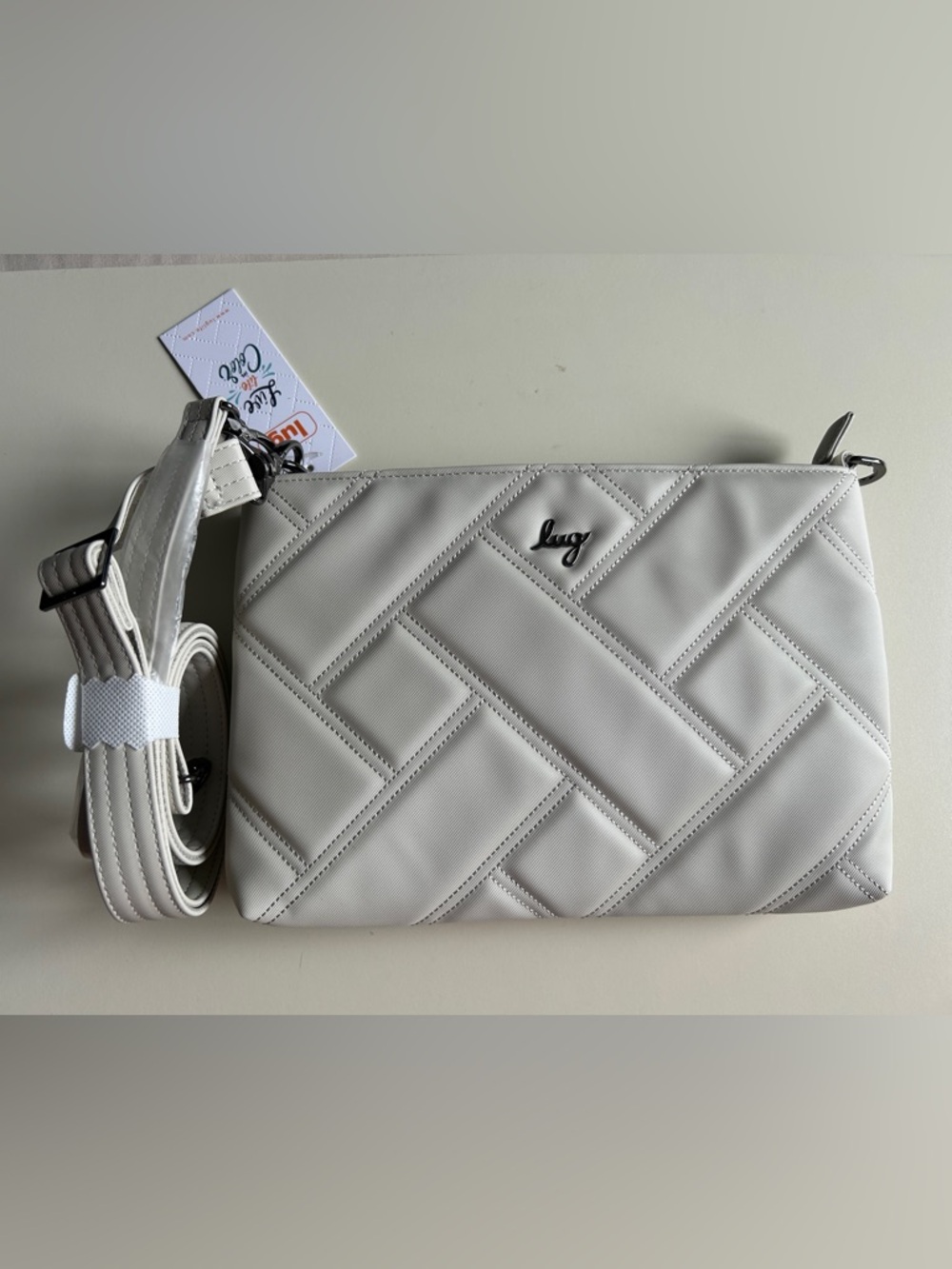 LUG WALTZ SATIN LUXE CROSSBODY PEBBLE NWT
